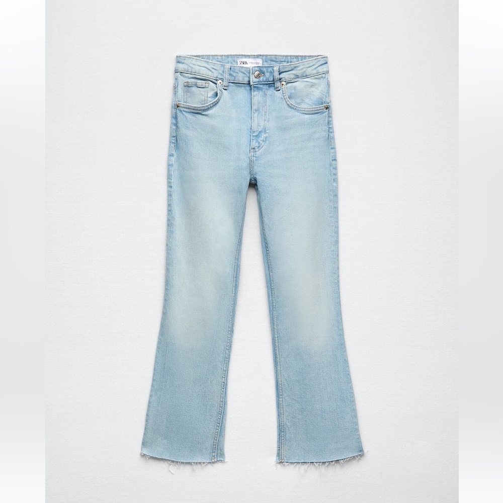 Zara Cropped Flare Jeans